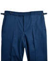 Weiche blaue Stretch-Twill-Hose
