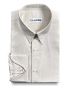 Chemise crème à chevrons