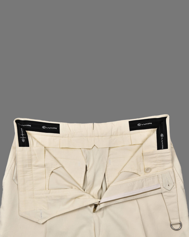 Dobby-Baumwoll-Lycra: Üppiges Off-White