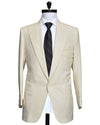 Dugdale Creme Jacke aus glattem Gewebe
