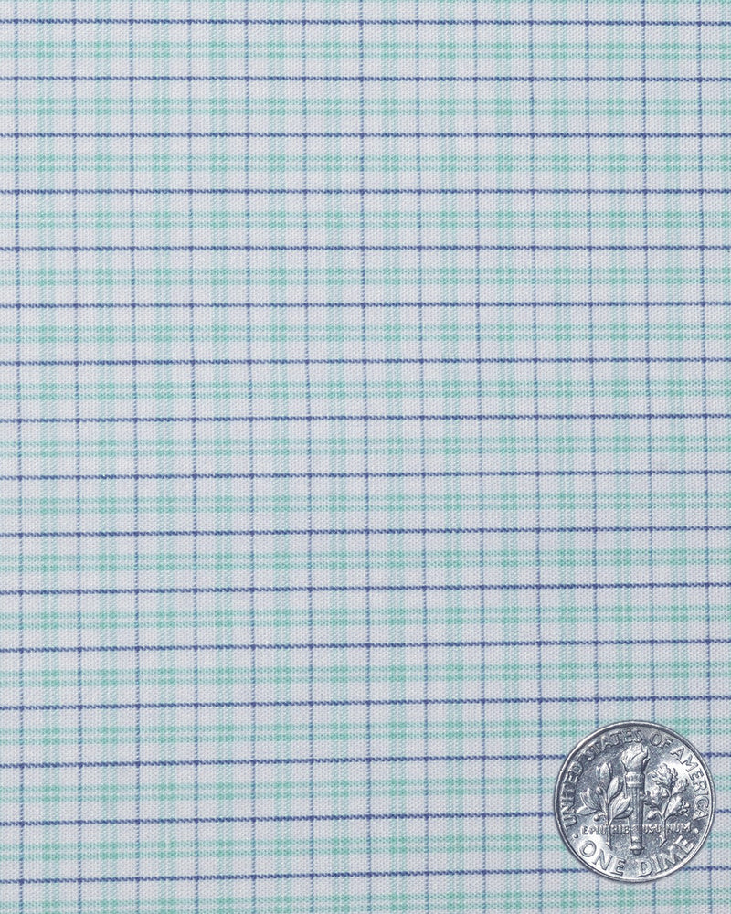 Weiß Grün Blau Tattersall