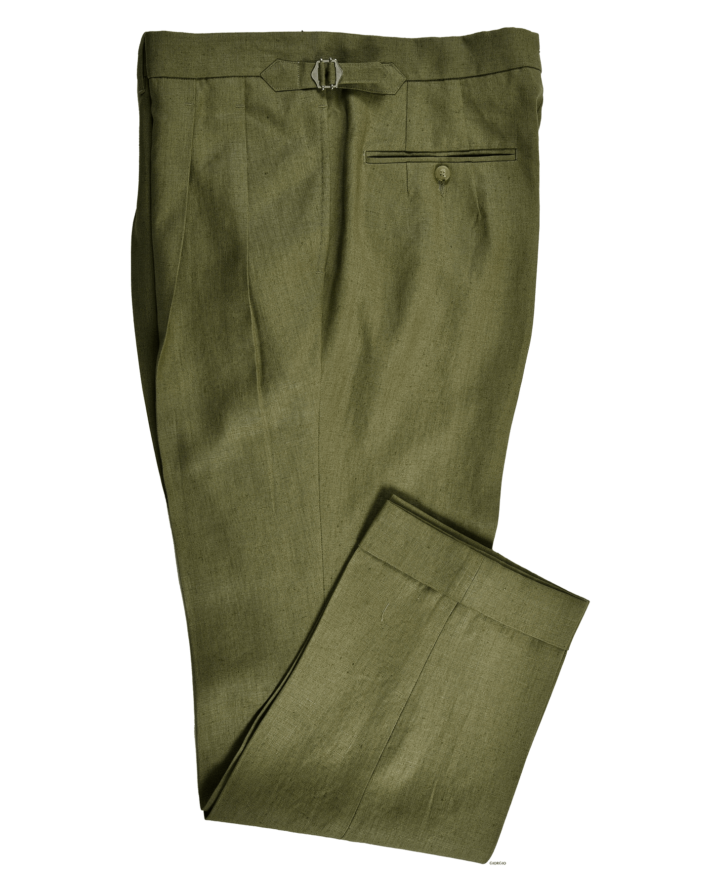 Linen Fern Green Dress Pant