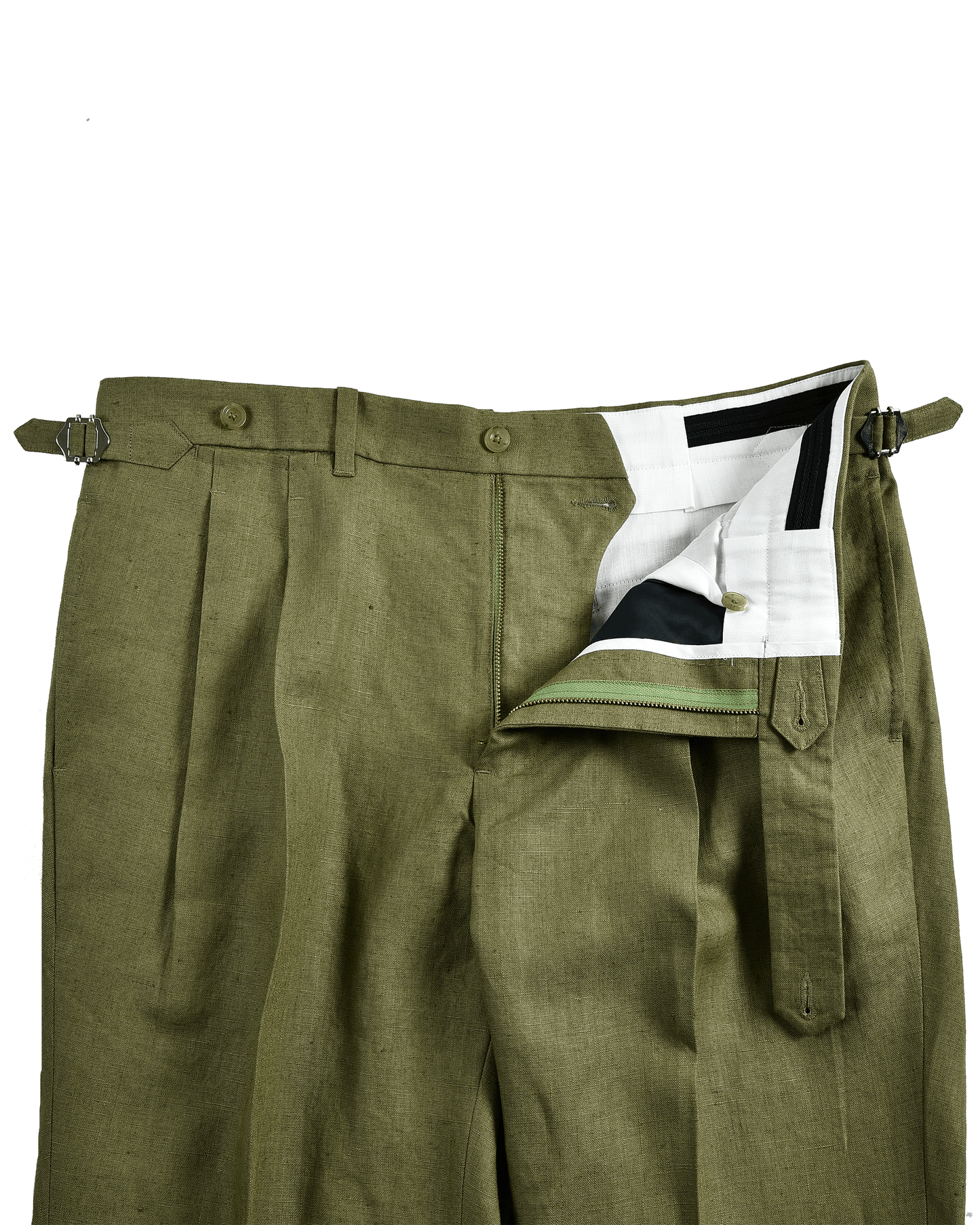Linen Fern Green Dress Pant