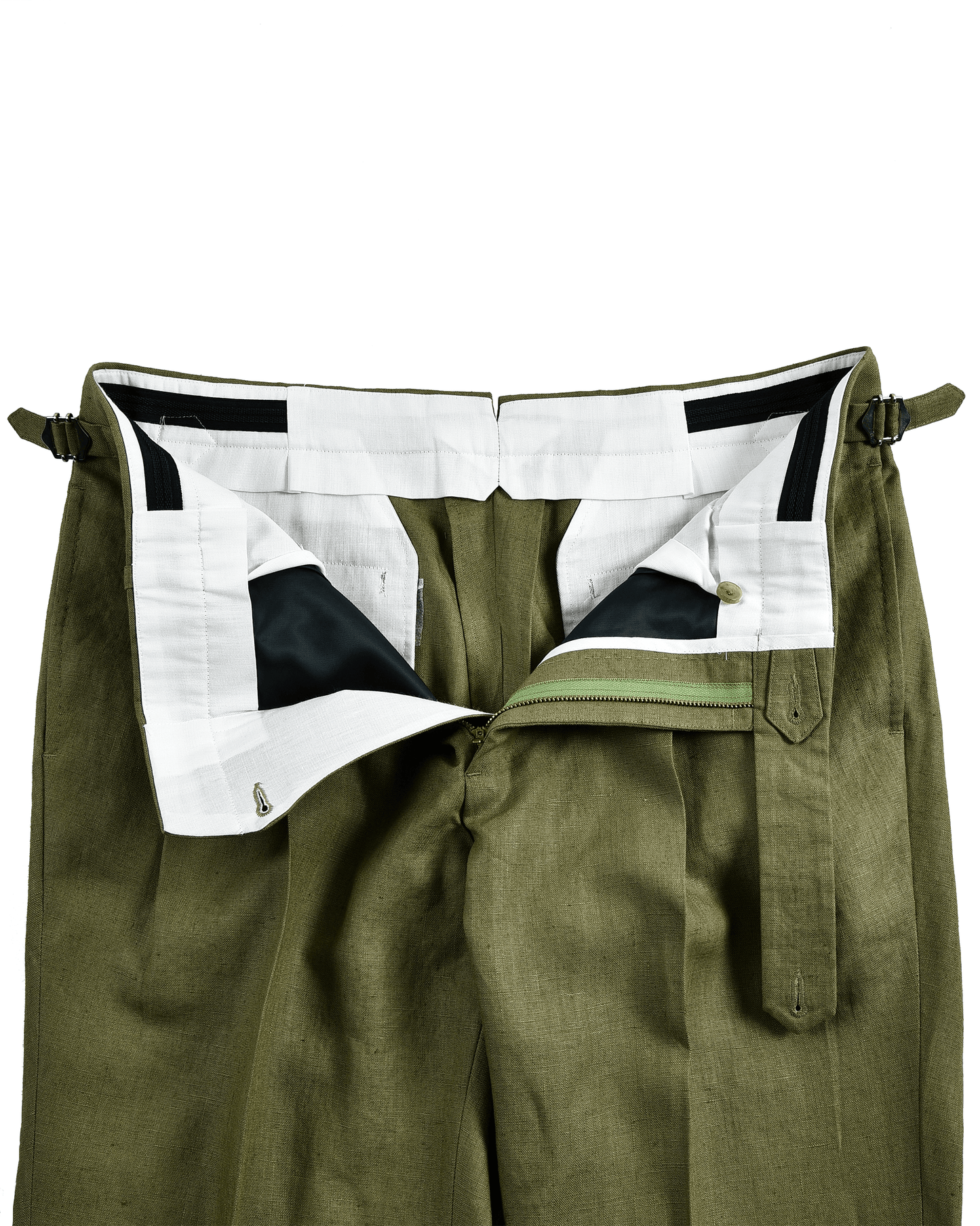 Linen Fern Green Dress Pant