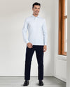 Navy Wool Chino