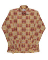 Été doux et lumineux : Écusson Madras rouge et jaune