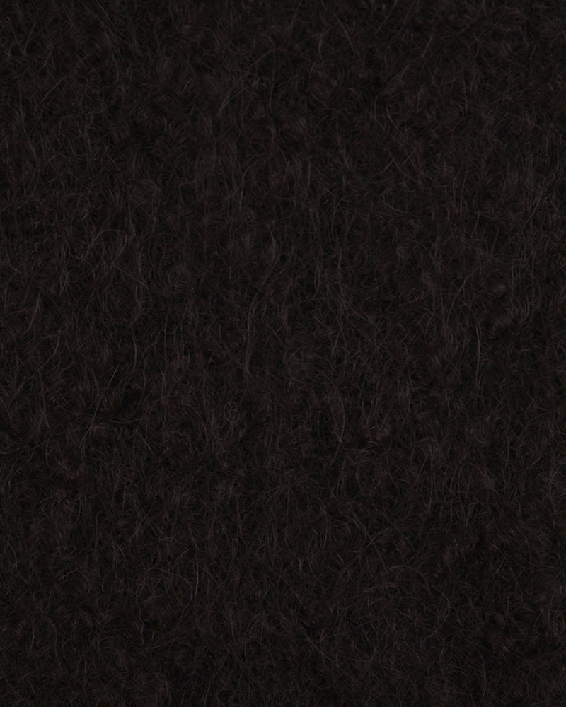 EThomas: Dark Brown Slubby Mohair