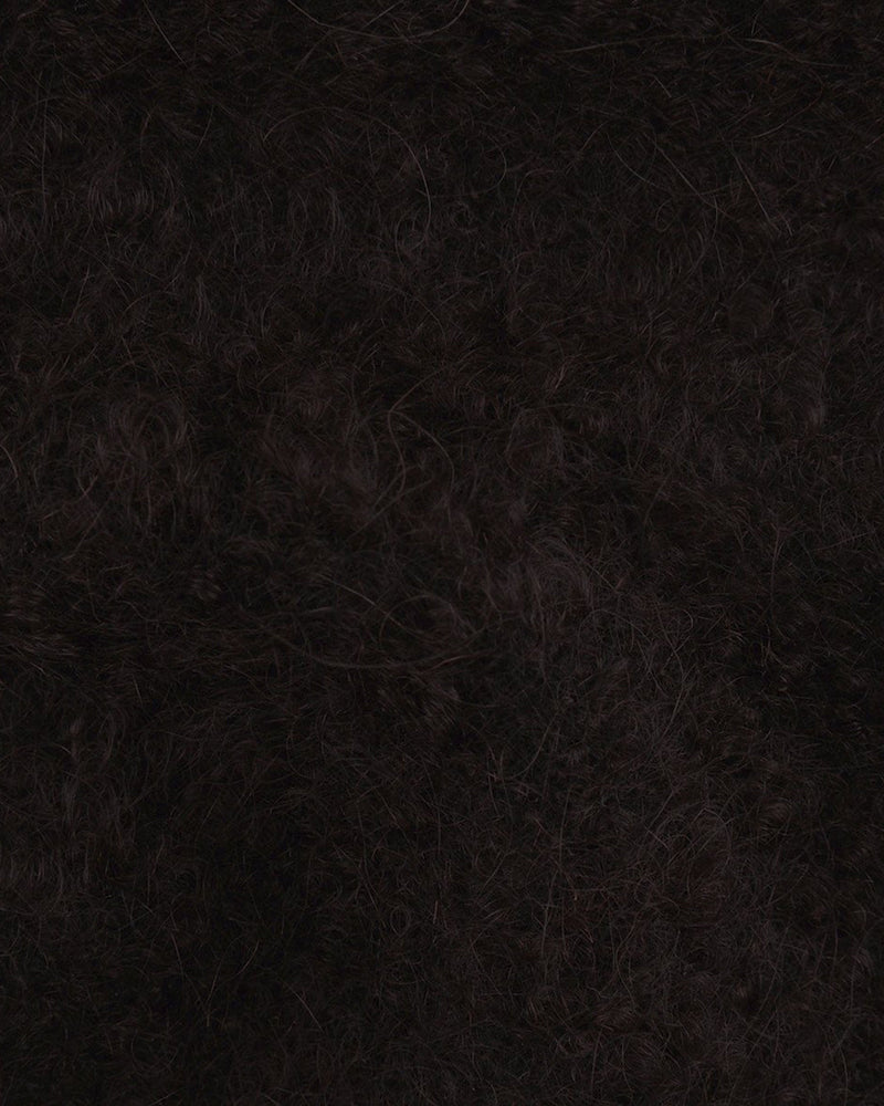 EThomas: Dark Brown Slubby Mohair Jacket