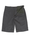 Dunkelgraue Twill-Shorts