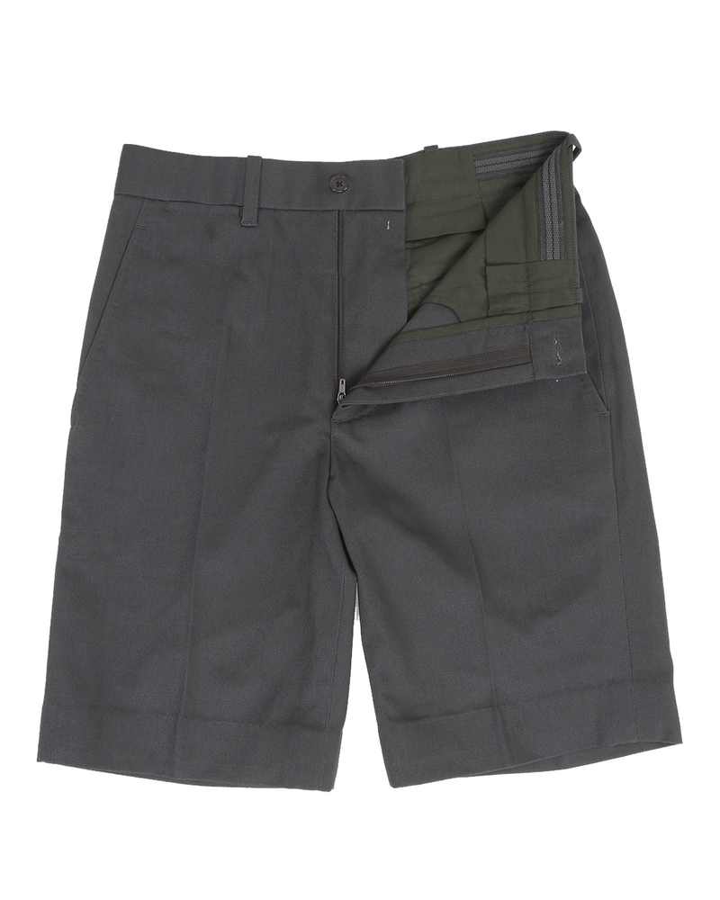 Dunkelgraue Twill-Shorts