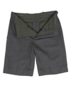 Dunkelgraue Twill-Shorts