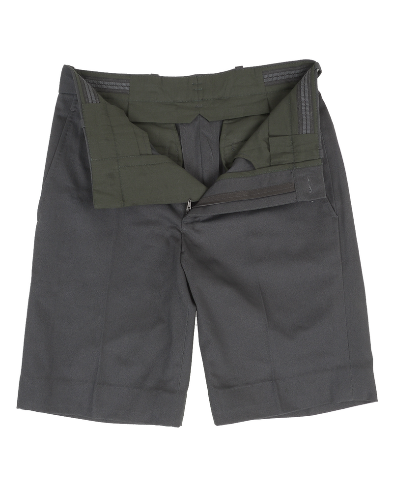 Dunkelgraue Twill-Shorts