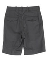 Dunkelgraue Twill-Shorts
