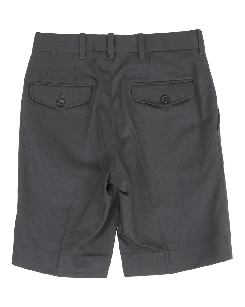 Dunkelgraue Twill-Shorts