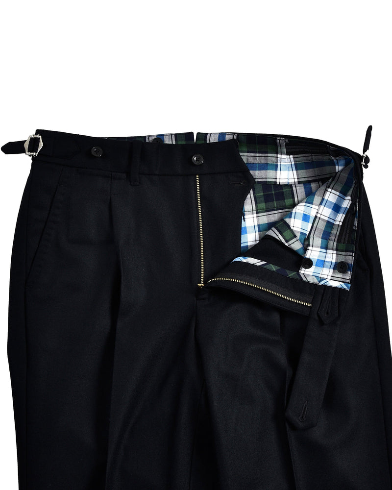 VBC 100 % Wolle: Schwarzer Flanell