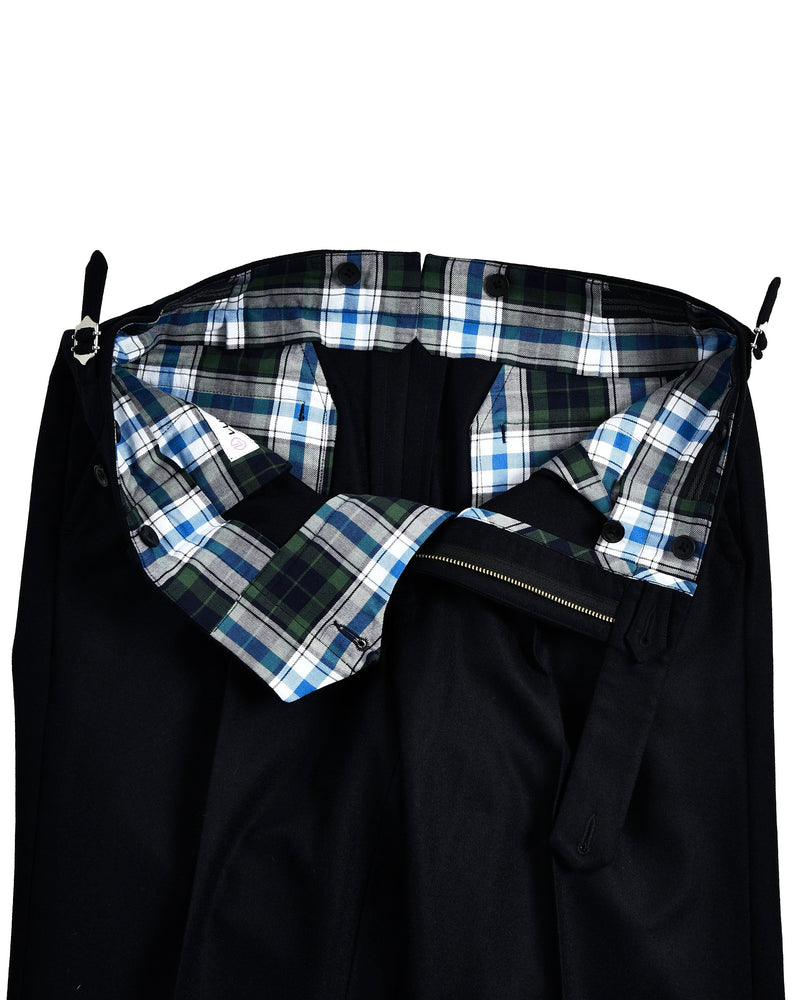 VBC 100 % Wolle: Schwarzer Flanell