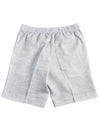 Soft Washed Light Grey Drawstring Shorts