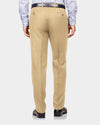 Dunkelbeige einfarbige Chino