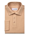 EZS Aria Beige Langarm-Polo