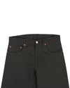 Verwaschene schwarze Jeans aus Baumwolltwill