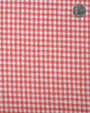 Linen:Orange Gingham Checks