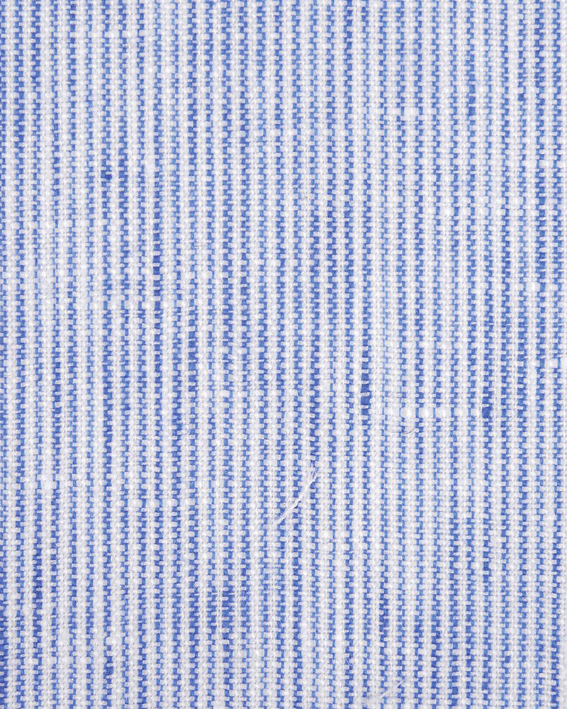 Leinen: Blaue weiße Kleidstreifen