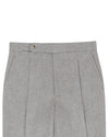 Light Grey Wool Flannel