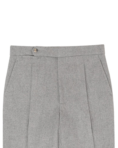 Light Grey Wool Flannel
