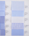 Grandi and Rubinelli Thin Cornflower Blue Stripes Linen