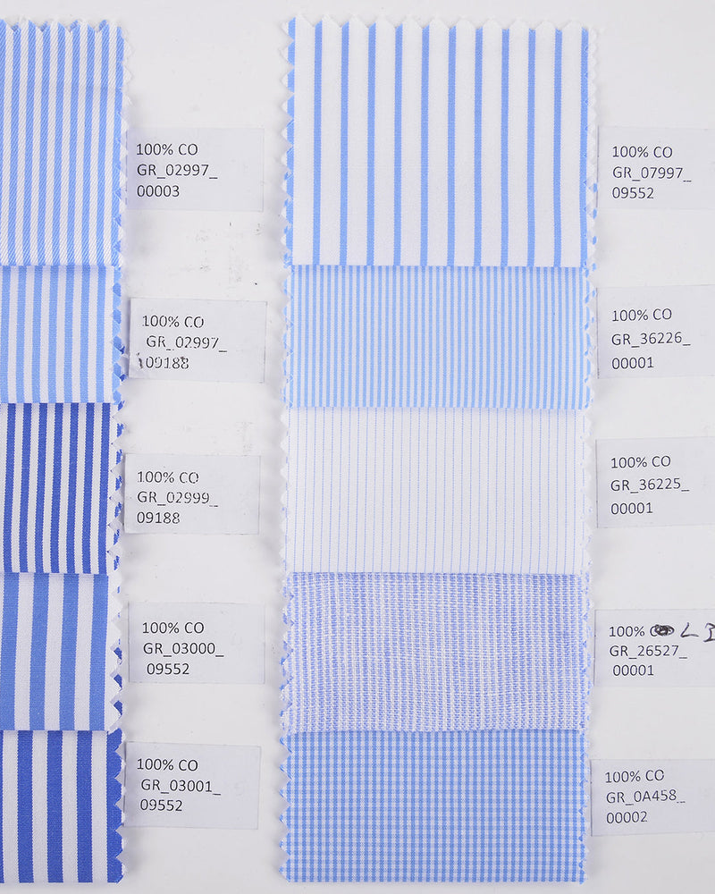 Grandi and Rubinelli Thin Cornflower Blue Stripes Linen