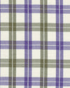 Tattersall aus violettem, cremefarbenem Twill
