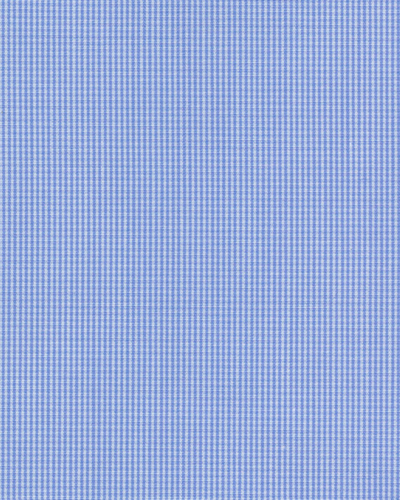 Blue Micro Check 60's Shirt