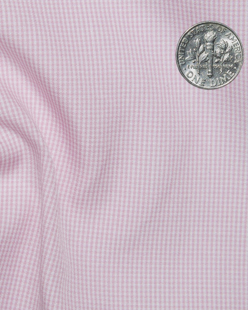 Blassrosa Haarlinie Gingham