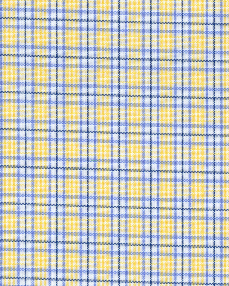 Yellow Blue Tattersall Shirt
