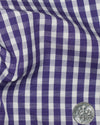 Purple White Gingham