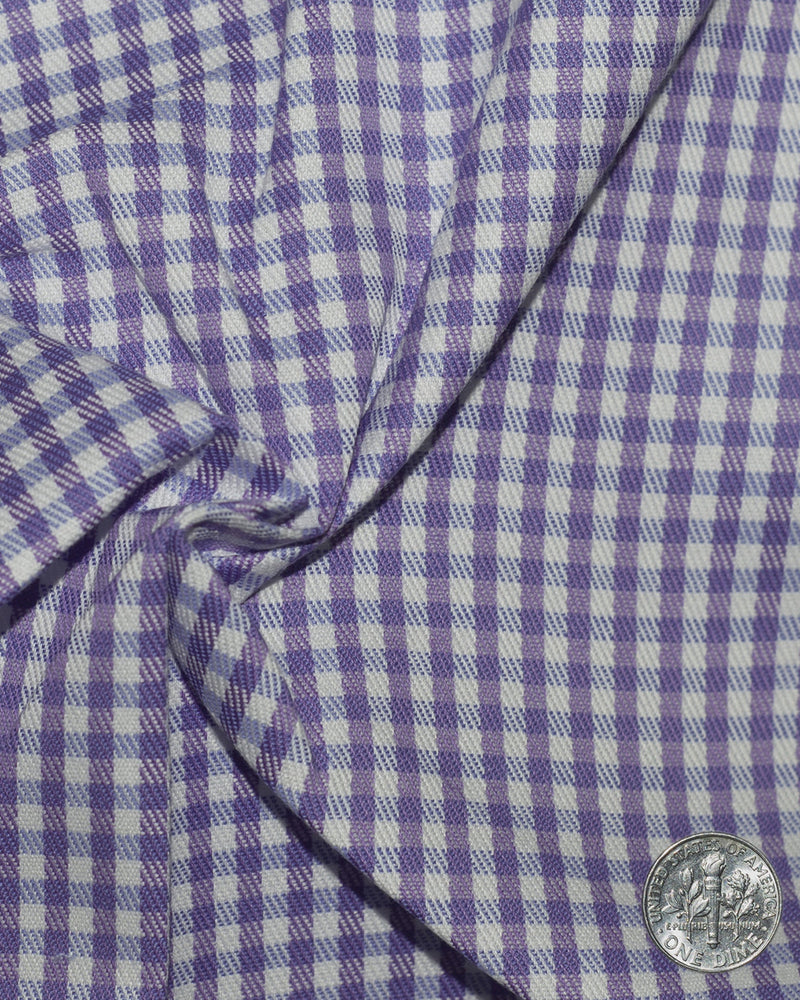 Purple Blue Mini Gingham
