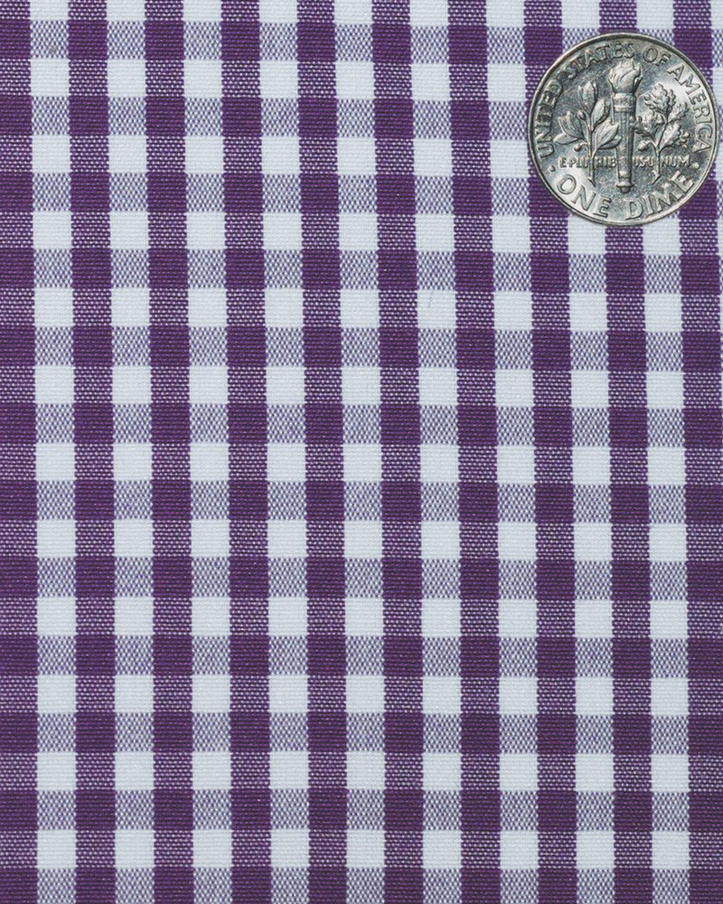 Purple White Gingham