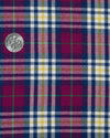Majenta Blue Tartan Flanell