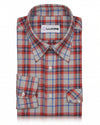 Red Navy Cream Twill Madras Checks