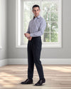 Grey Brushed Oxford Shirt