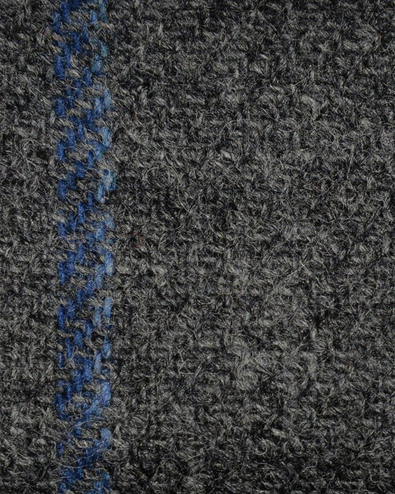 Holland &amp; Sherry Tweed Wollblau Himmelblau auf Dunkelgrau