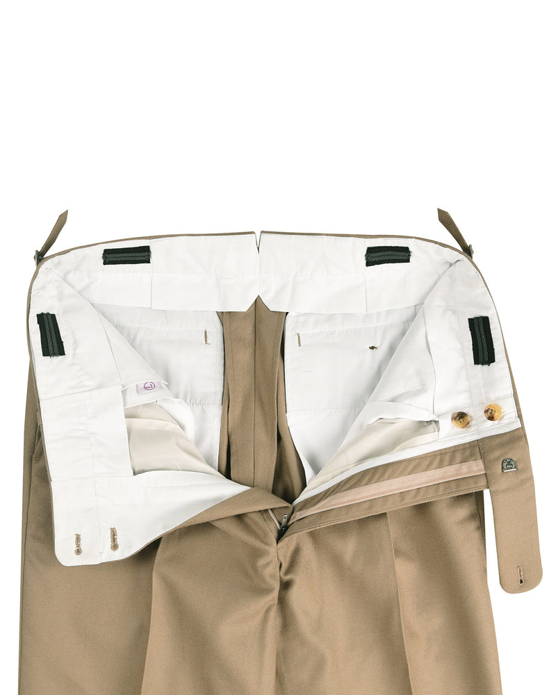 Holland Sherry Classic Kammgarn Flanell Khaki Twill