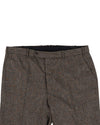 Holland & Sherry Tweed Wool Multicolor Brown Tint - Pink With Blue Orange Point Tweed
