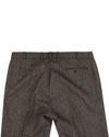 Holland & Sherry Tweed Wool Multicolor Brown Tint - Pink With Blue Orange Point Tweed