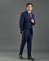 VBC Dark Navy Woollen Flannel Suit