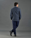 Ethomas preußisch blaue Harringbone-Jacke