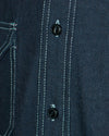 Indigo Herringbone Denim
