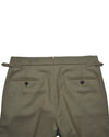Dugdale Olive Wool Flannel Dress Pant