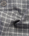 Grau-weißer Tattersall-Flanell
