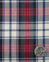 Rot-blauer Tartan-Twill